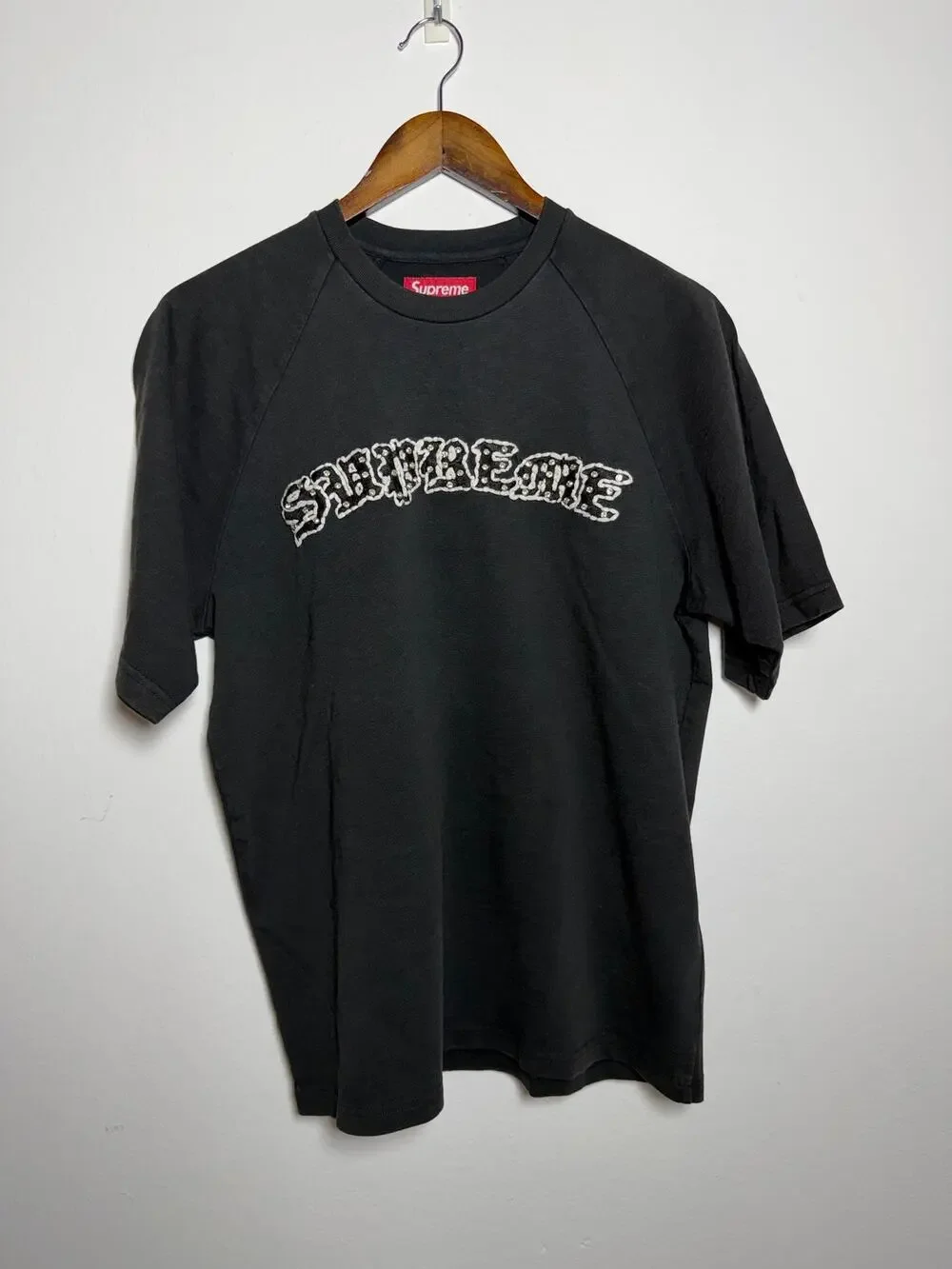 Supreme Rhinestone Raglan Short-Sleeve Top - Picture 1 of 5